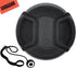72mm Snap-On Lens Cap for Sony CyberShot DSC-RX10 III, DSC-RX10 IV Digital Cameras