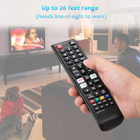 Replacement BN59-01315A BN59-01315J Remote Control for Samsung 4K Crystal UHD 6/7/8/9/TU-7000 Series Smart TV