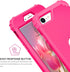 BENTOBEN iPhone SE 2022/2020 Case, Heavy Duty 3-in-1 Rugged Shockproof Cover, Hot Pink for Girls & Boys.