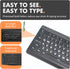 X9 Performance X9 7-Colors Large Print Backlit Computer Keyboard - Easy to See Big Letters - Lighted USB Wired Keyboard