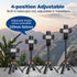 HYTAMY 360Rotation Phone Tripod, Selfie Stick Tripod for iPhone/Android with Remote & Light, Extendable Cell Phone