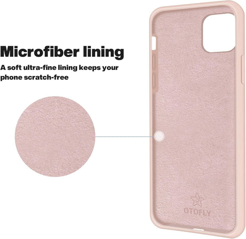 OTOFLY iPhone 12 and 12 Pro Case 6.1 inch (2020), Silky and Soft Touch Premium Liquid Silicone Rubber Full-Body