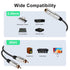 PNGKNYOCN 6.35mm to 2RCA Audio Cable, 1/4" TRS Female Stereo Jack to Dual RCA Male Plug Y Splitter Adapter Cable for