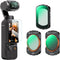 K&F Concept 3 Pack Magnetic Effect & ND & CPL Filter Set for DJI Osmo Pocket 3, HD Optical Glass/Multi-Coated, CPL