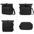 MOSISO Black Camera Crossbody Shoulder Messenger Bag, DSLR/SLR/Mirrorless Photography Case with Expandable Compartment