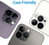 Dengduoduo 3 Pack Tempered Glass Camera Lens Protector for iPhone 14 Pro & Pro Max, Ultra HD, 9H Hardness, Easy Install.