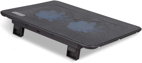 Laptop Cooling Pad, Coolertek Portable Slim Quiet Stand with 2 Blue LED Fans, Fits 11-14 Inch