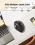 ProtoArc Wireless Trackball Mouse, EM01 NL Ergonomic Bluetooth Thumb Mouse, Rechargeable, Adjustable Angle for PC, Mac