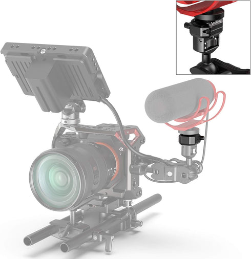 SmallRig Universal Cold Shoe Mount 2797, Multi-Functional Shoe Adapter for DSLR Camera Rig, Microphone, LED Light with