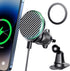 Qifutan 15W Magsafe Car Charger, Fast Charging Wireless Car Phone Holder for iPhone 15 14 13 12, Black