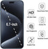 2 Pack Privacy Screen Protector Designed for iPhone 15 Pro Max Anti-Spy Tempered Glass 6.7-inch, Anti Scratch, Bubble Free, Case Friendly