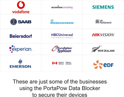 PortaPow USB-A to USB-C Data Blocker