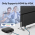 6ft 1080P PS4, 1.8M) HDMI to VGA Cable HD Video Converter Cord for Laptop, TV Box, Monitor, Projector (Black
