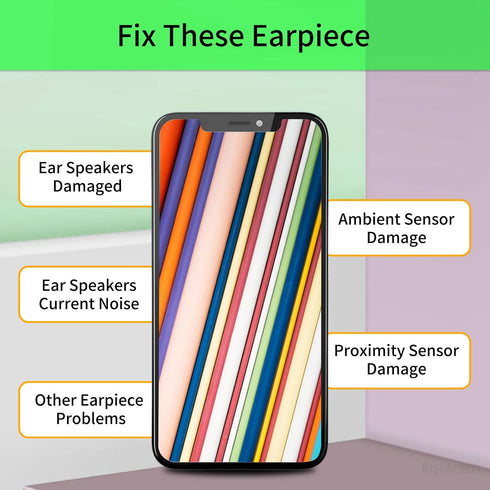 Earpiece Speaker Replacement for iPhone Xs MAX, Ambient Light Sensor Fix Proximity Sensor Assembly