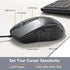 X9 Performance Large Print Lighted Keyboard and Mouse Combo, USB Wired Backlit Keyboard for Elderly, Low Vision Users