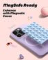 amBand Magnetic Suction Phone Grippy for MagSafe Case, Silicone Cup Sticky Mount Holder for iPhone 12/13/14/15 Pro Max/Pro/Plus/Mini, Hands-Free Selfie/Video for TikTok Creator/Influencer, Light Blue