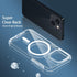 Magnetic Case Compatible with iPhone 13 Mini, Transparent Anti-Scratch Back Shockproof Protective Slim Thin Phone Case
