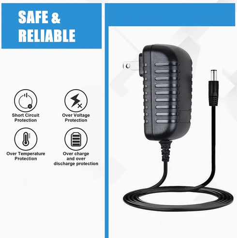 SLLEA MX10 7 3D 4K AC Adapter Charger Replacement for Android TV Box Media Player Power Cord Mains