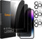 3+3 Pack Privacy Screen Protector for iPhone 14 Pro Max 6.7-Inch with Camera Lens Protector, Anti Spy Tempered Glass