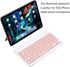 Ultra-Slim Bluetooth Keyboard Portable Mini Wireless Keyboard Rechargeable for Apple iPad iPhone Samsung Tablet Phone Smartphone iOS Android Windows (10 inch Pink)