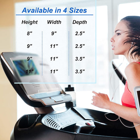 Treadmill Book Holder, Clear Acrylic Reading Rack, Universal Compatible with Kindle, Flat Tablet, eReader