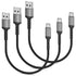 3 Pack 6-inch Braided USB-C Charging Cable, Fast Charging Type C for Samsung Galaxy S22 Ultra, Note 20, LG V30, Pixel 6.