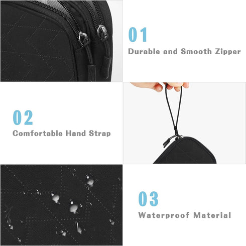 FYY Electronic Organizer Travel Cable Organizer Bag Pouch for Electronic Accessories, Portable Waterproof Storage Bag