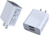 Wall Charger, USB Adapter, SUPWISER 2 Pack 10W Dual Port Quick Charger Plug Cube for iPad iPhone, Samsung Galaxy