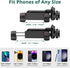 ATUMTEK Phone Tripod Mount, Universal Smartphone Mount Adapter with 2 Cold Shoe and 1/4" Standard Screw, 360° Rotates and 180° Tilts Adjustable Cell Phone Clamp Holder for Perfect Mobile Photography