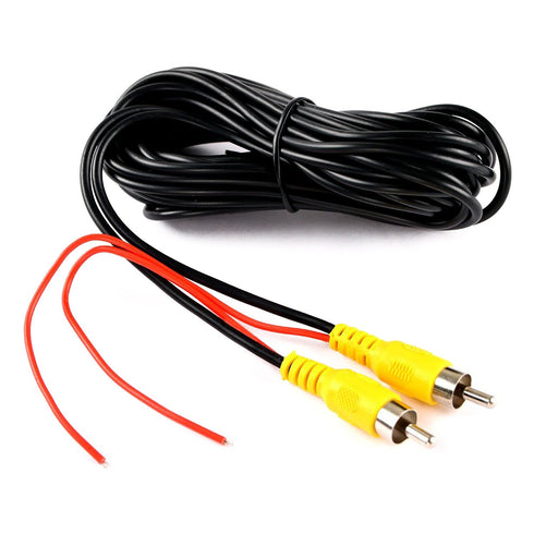 Wire(33FT/10m),AV DALLUX Backup Camera RCA Video Cable,Car Reverse Rear View Camera with Detection Extension Cable