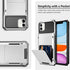 Vofolen Protective Wallet Case for iPhone 11, 4-Card Holder Flip Door Anti-Scratch Dual Layer Cover (White)