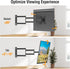 ELIVED 14-42 Inch 29.5 Inch 200x200mm, 44 lbs. Long Arm TV Wall Mount for Most tvs & Monitors, Long Extension TV Mount
