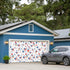 GNAKT AREWG 13x6ft Seamless Garage Door Banner Cover USA Patriotic Ice Cream Garage Door Decoratons Banner for Indoor