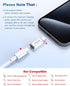 USB C Female to Lightning Male Adapter (4 Pack), Support Fast Charging & Data Sync, USB Type C to Lightning Adapter for