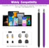 Granabol Sensitivity Capacitive Stylus, 4 in 1 Touch Screen Pen with 8 Extra Replaceable Tips, 2Pcs for iPhone iPad