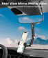 Karmus Rearview Mirror Phone Holder for Car, Rear View Mirror Phone Holder, Rotatable and Retractable Car Phone Holder