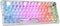 RisoPhy Mechanical Gaming Keyboard, Tri-Mode Bluetooth/Wireless/Wired, RGB Backlit Keyboards,81-Key 80% Fully Transparent Clear