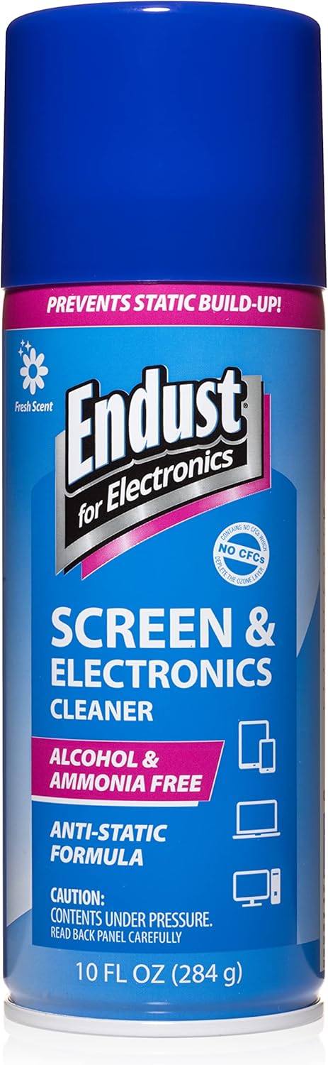 Endust for Electronics; Anti-Static Screen & Electronics Multi-Surface Cleaning Spray; Foaming, Streak &