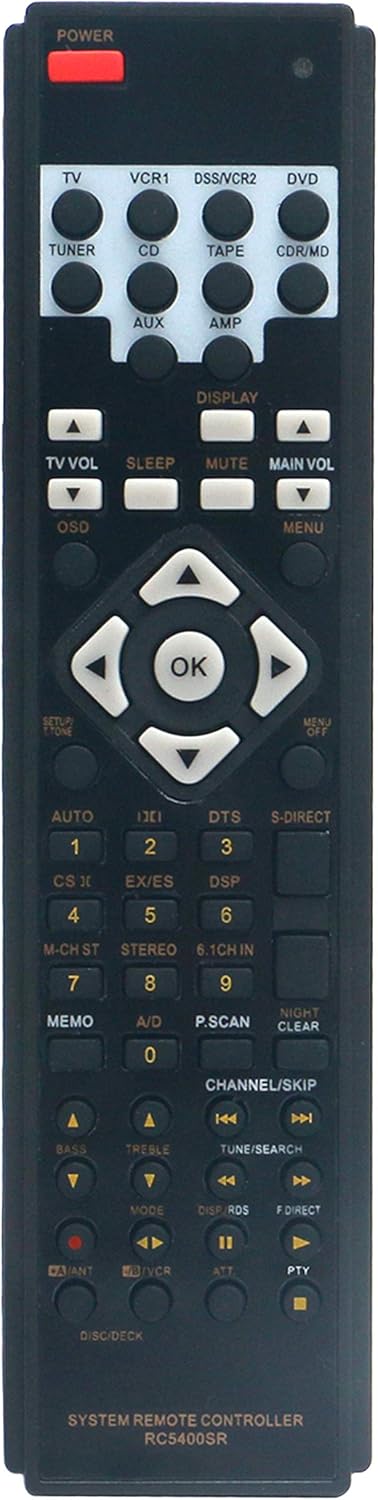 RC5400SR Remote for Marantz Home Theater System SR5400, SR6400, PS5400, SR4400, SR5400U