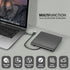 ROOFULL External CD DVD Drive, USB 3.0 Type-C Portable CD/DVD-ROM +/-RW for Laptop PC, Windows, Mac, Linux