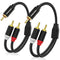 HOSONGIN RCA Y Splitter Cable, 1 Male to 2 Male Audio Cables