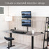 VIVO Dual Vertically Stacked Monitor Desk Mount, Adjustable Stand for 2 Ultrawides up to 34 inches