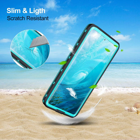 Waterproof Phone Case for Samsung Galaxy S21 Ultra, Full Body Protection with Screen Protector, Heavy Duty Rugged Cover
