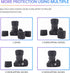 TONHOKJ 60120mm 3 Universal Camera Lens Cover for DSLR & Mirrorless Cameras, Flexible Front Lens Protector, Dustproof