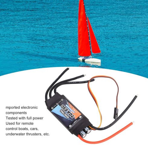 70A Bidirectional RC Brushless ESC Electronic Components RC Electric Speed Controller for RC Car Boat Underwater