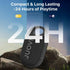 JUOVI 24H IP68 Clip Wireless Portable Bluetooth Speaker, Playtime Mini Shower Speaker Waterproof & Dustproof HD Sound