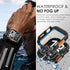 FULLIFE 11/10 46mm Waterproof Cover for Apple Watch Series Case | Rugged Bumper | with Screen Protector | for Men Women