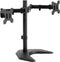 VIVO STAND-V002F Dual LED LCD Monitor Free-Standing Desk Stand for 2 Screens, Heavy-Duty Adjustable Arms