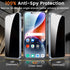 iPhone 14 Privacy Screen Protector 3+3 Pack, 9H Hardness Anti-Spy Tempered Glass & Camera Lens Protectors, Bubble-Free.