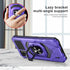 Ailiber for Nokia C110 Case with Stand, Nokia C110 N156DL Phone Case with Screen Protector, for Magnetic Car Mount, Military Grade, Heavy Duty Shockproof Protective Cover for Nokia C110 6.3"-Purple